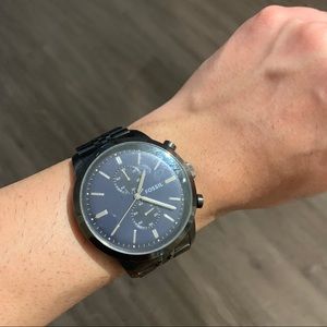 Fossil gunmetal watch